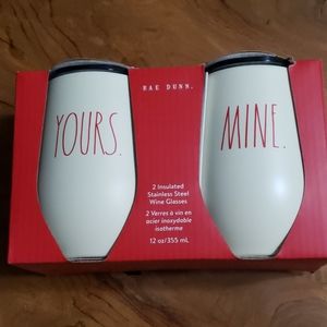 Rae Dunn Insulated  Stainless Steel Wine Glasses